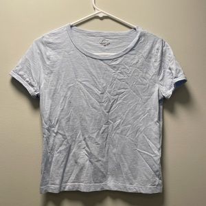 Basic light blue cotton t-shirt